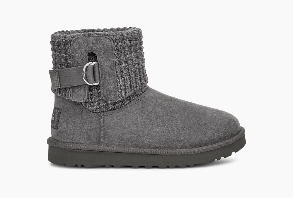 Ugg Mini Boots Canada - Ugg Women's Classic Solene Mini Grey